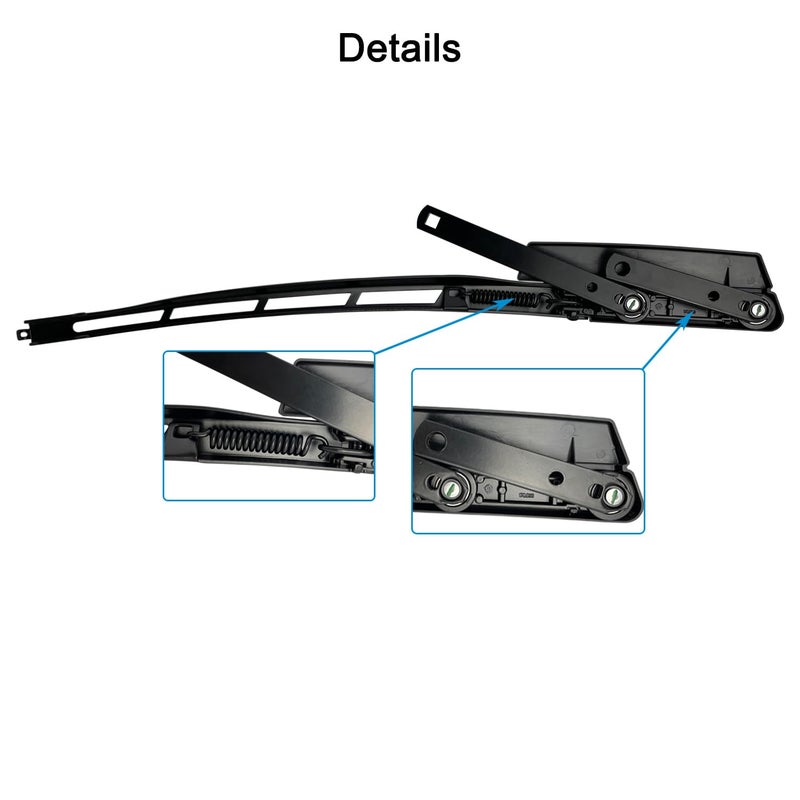 koxuyim Front Right Passenger Side Windshield Wiper Arm Compatible with 2007-2016 Audi Q7 Replaces# 4L1955408B 4l1955408B1P9 | with 1 Rear Wiper Arm & Blade - Image 4